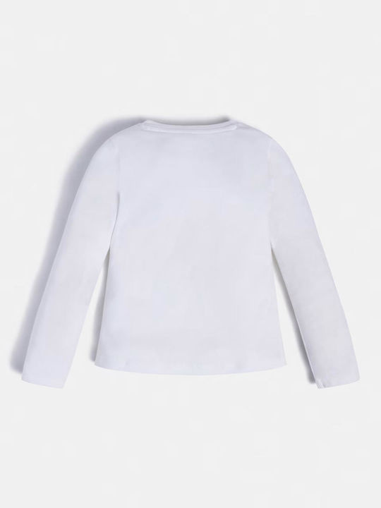 Guess Kids Blouse Long Sleeve White