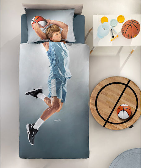 Saint Clair Elektrische Gitarren Kinderdecke Einzel mit Kissenbezug Hoop Gray 160x220cm