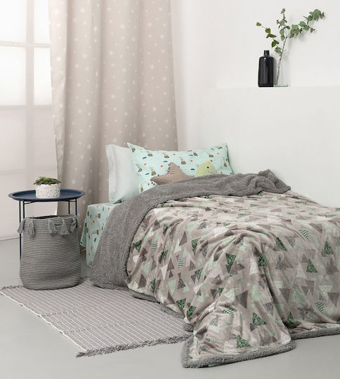 Palamaiki Pătură pentru copii Single Blake Gri 160x220buc