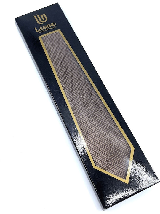 Legend Accessories Men's Tie Set Printed Brown