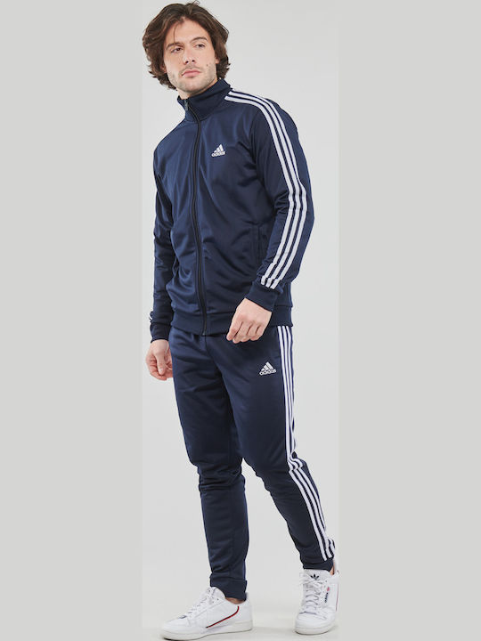 Tracksuit Glossy with Elastic Navy Blue