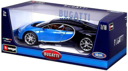 Bburago Bugatti Chiron Αυτοκινητάκι Bugatti Chiron Die-Cast Μπλε 1:18 για 3+ Ετών