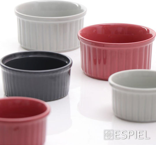 Espiel Essentials Στρογγυλό Πυρίμαχο Σκεύος για Σουφλέ Κεραμικό 8x8x4cm