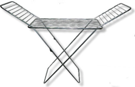 Newest Folding Floor Clothes Drying Rack Metallic With Hanging Length 20m
