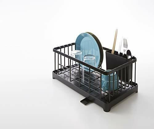 Yamazaki Scurgător De Chiuvetă Metalic Negru 42x23x17cm