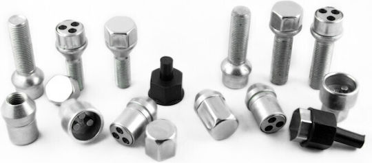 Farad Μπουλόνια Απλά M12x1.25mm για Κλειδί No 19