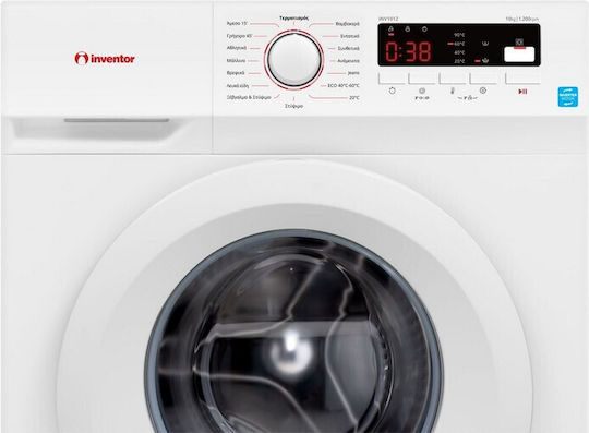 Inventor Πλυντήριο Ρούχων 10kg 1200 Στροφών INV1012