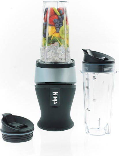 Ninja Slim Μπλέντερ με Πλαστική Κανάτα 470 ml 700W Black & Silver