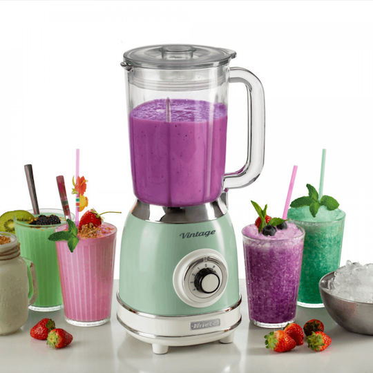 Ariete Vintage Blender with Glass Jug 1.5 lt 1000W Green