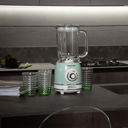 Ariete Vintage Blender with Glass Jug 1.5 lt 1000W Green