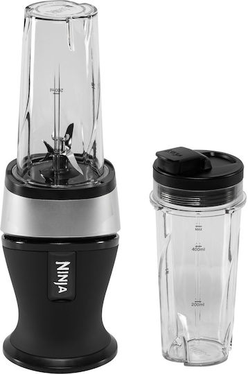 Ninja Slim Μπλέντερ με Πλαστική Κανάτα 470 ml 700W Black & Silver