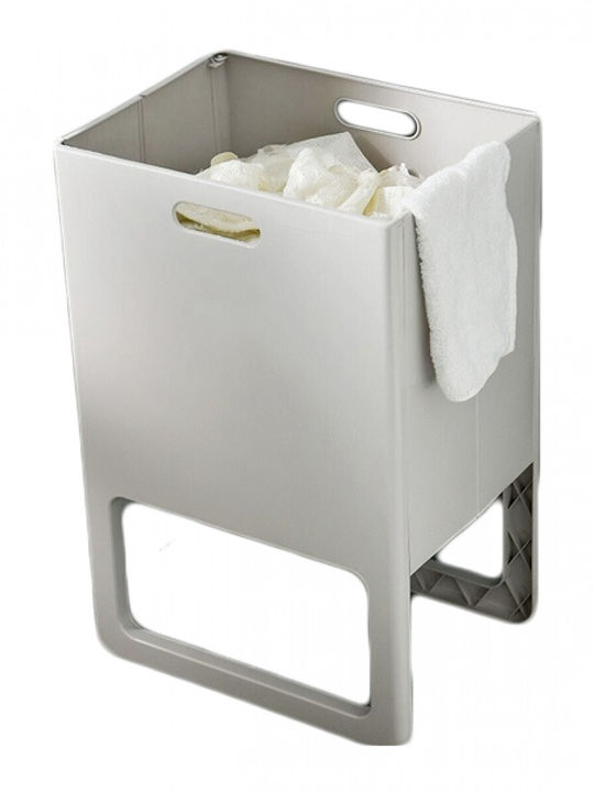 Lalos Coș De Rufe Din Plastic Pliabil 39.8x29.2x61cm Alb