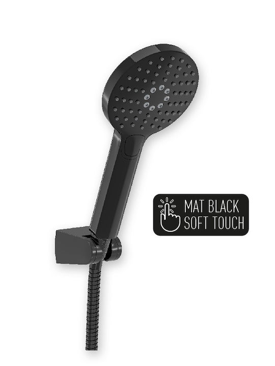 DuscheLine Prestige Icon Duschsäule ohne Armatur 95 cm Schwarz