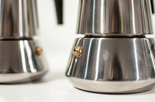 Pezzetti Steelexpress Μπρίκι Espresso 2cups Inox Ασημί