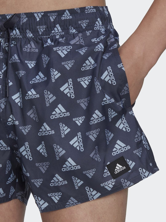 Performance Men's Swimwear Shorts Shadow Navy / Blue Dawn with Patterns