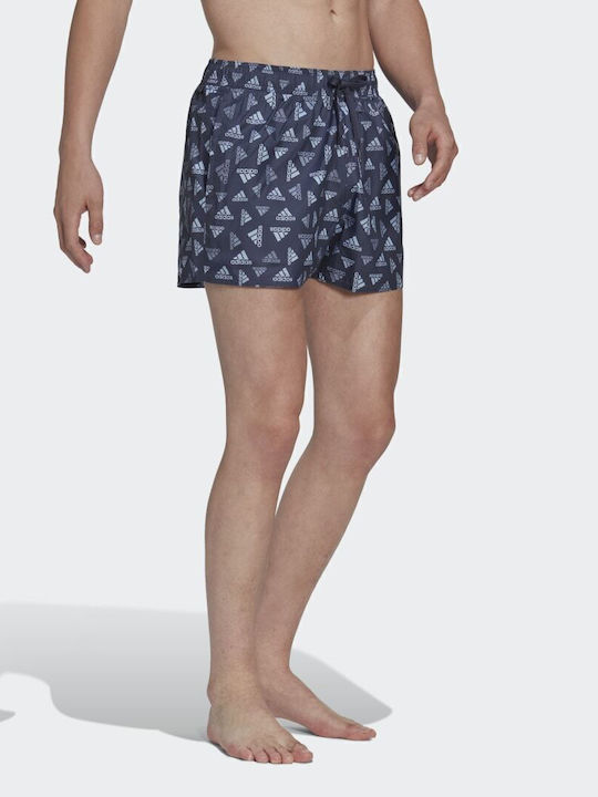 Performance Men's Swimwear Shorts Shadow Navy / Blue Dawn with Patterns