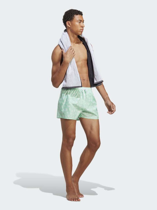 Performance Men's Swimwear Shorts Pulse Mint with Patterns