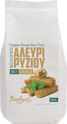 Βιο Αγρός Organic Flour Rice Wholegrain 500gr