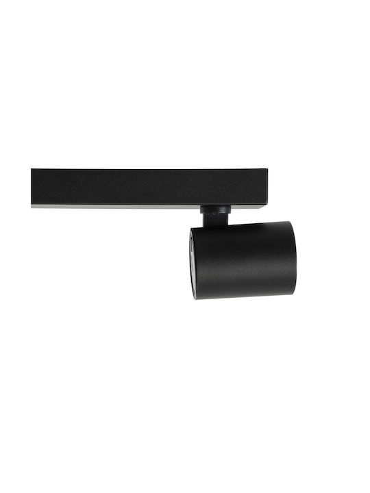 GloboStar Leonardo Double LED Natural White Spot in Black Color