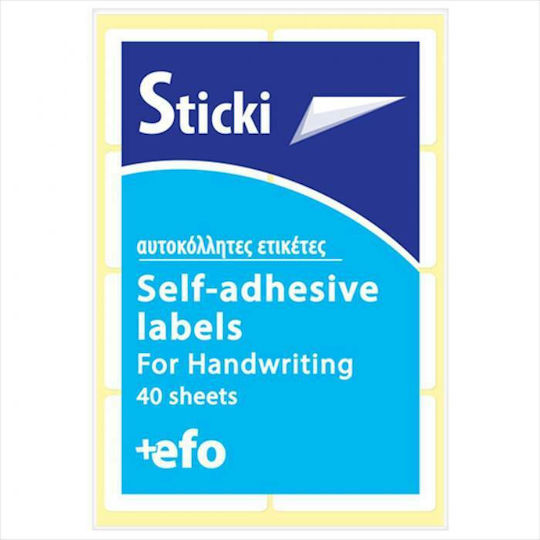 +Efo 480Stück Klebeetiketten No16 in Weiß Farbe 49x23mm