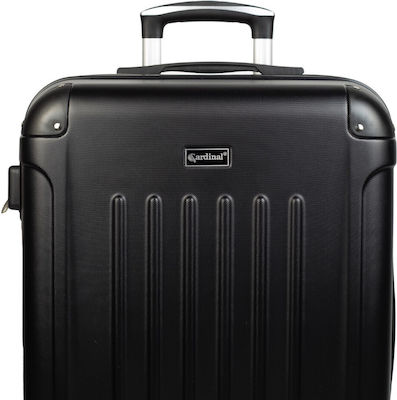 Cardinal 2013 Medium Travel Suitcase Hard Black with 4 Wheels Height 60cm. 2013/60