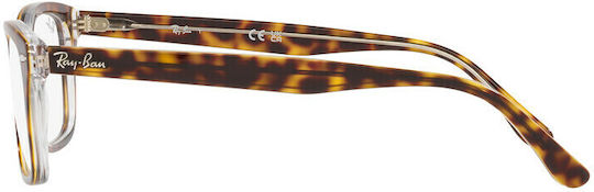 Ray Ban Рамки Ацетатен Скелет Кафяв Костенурка RB5428 5082