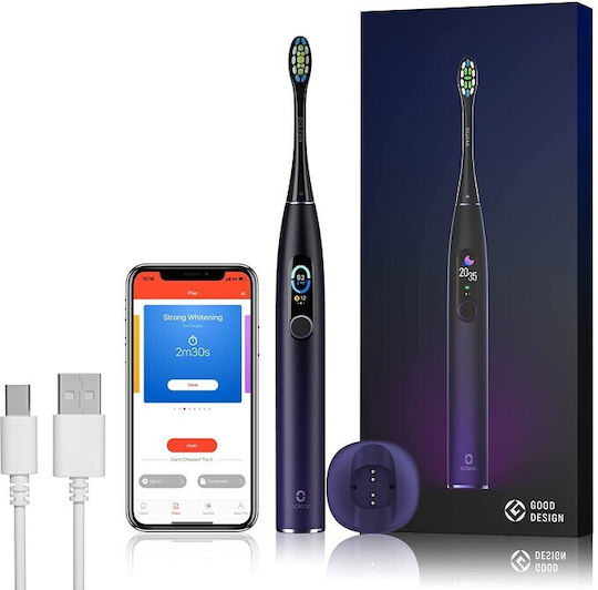 OClean X Pro Electric Toothbrush Purple