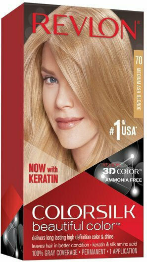 Revlon Colorsilk Beautiful Color Боя За Коса 70 Средно Пепеляво Русо 130мл