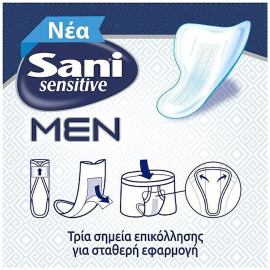 Sani Sensitive Men Medium Level 2 Men's Incontinence Pad Normal Flow 4 Drops 10pcs