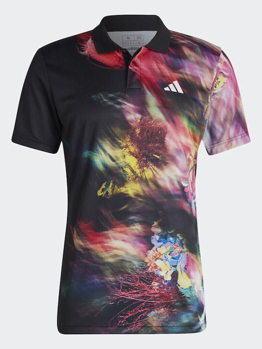adidas Melbourne Tennis Heat.rdy HT7215 Men's Multicolour Tennis Shirt