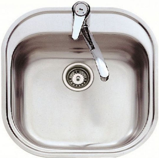 Teka Stylo 1B 3½ W/OVF Ένθετος Inox Σατινέ Μ46.5xΠ48.5cm Ασημί