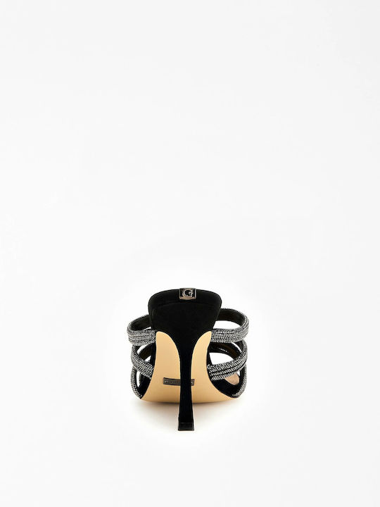Πέδιλα με Στρας Silver/Black
