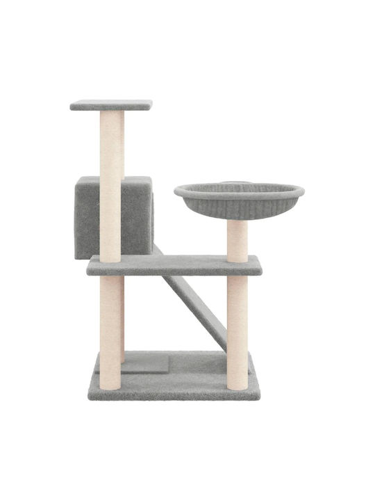 vidaXL Scratching Post Cat Trees Gray 3 levels 73x49x82cm