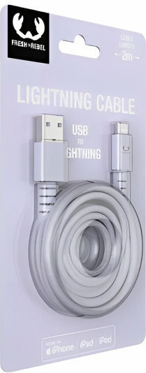 Fresh 'n Rebel Fabriq Geflochten USB-A zu Lightning Kabel Lila 2m (2ULC200DL)