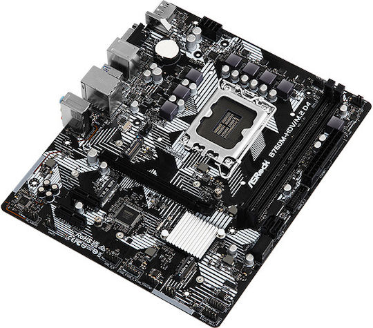 ASRock B760M-HDV/M.2 D4 Mainboard Micro ATX mit Intel 1700 Sockel