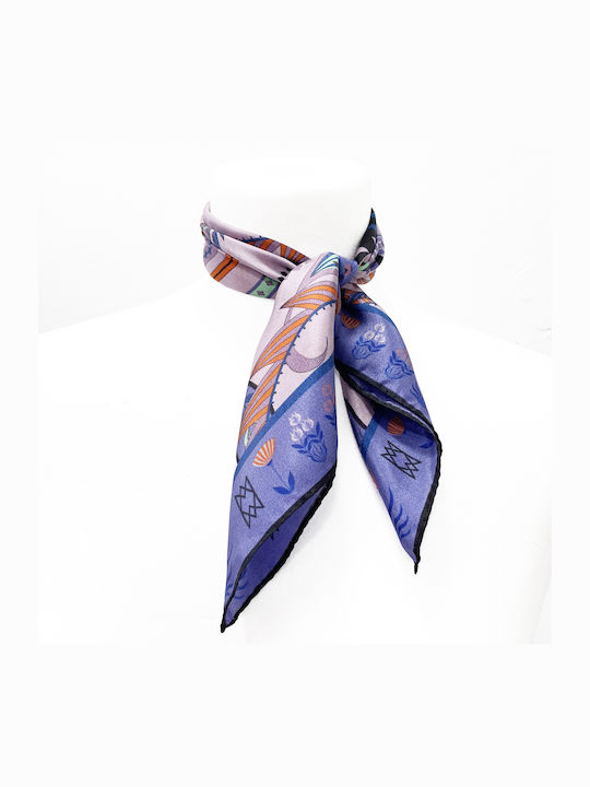 The Mannequin Collection Women's Silk Scarf Lilac