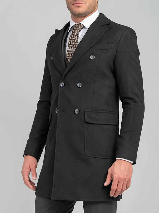 Vittorio Artist Moren Men's Trenchcoat Black