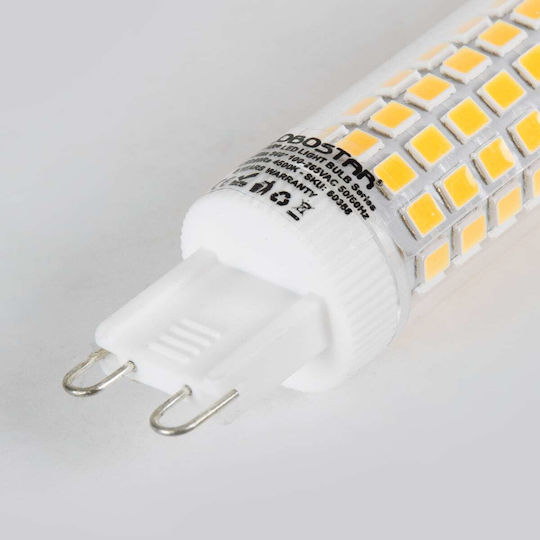 GloboStar LED крушка 8W 75mm за фасунга G9 Топло бяло 1088лм