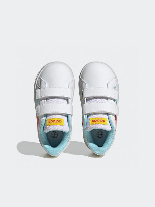 Grand Court 2.0 CF I Kids Sneakers with Scratch White