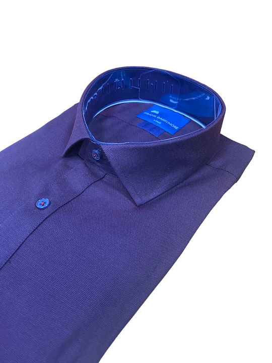 FRANK BARRYMORE MEN'S SHIRT PURPLE COLOR WITH PATTERN