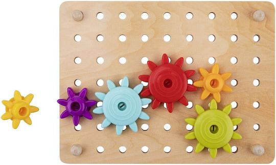 Tooky Toys Εικόνες με Γρανάζια Educational Game Knowledge made of Wood for 1.5+ years Years Old