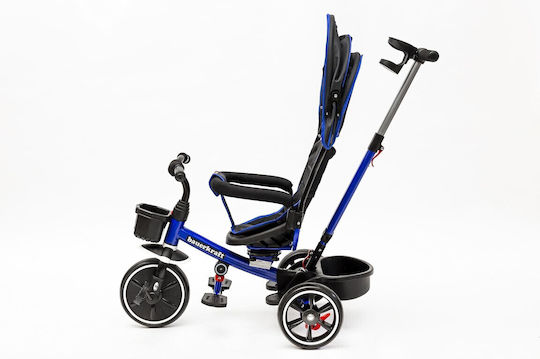 Ecotoys Kinderdreiräder mit Elterngriff für 1-3 Jahre Blau