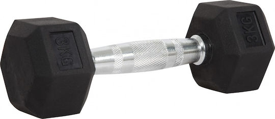 AMILA Dumbbell Hexagon Rubber 1 x 3kg