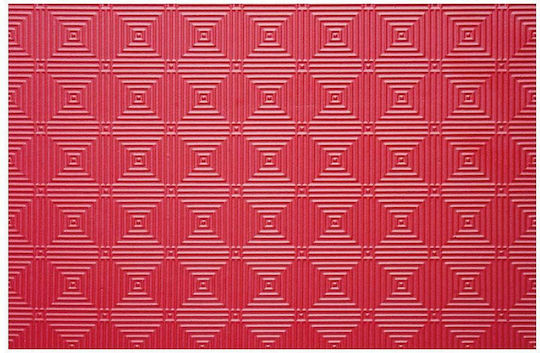 AMILA Podele Puzzle de Gimnastică Pe Două Fețe Roșu/Albastru 100x100x2.5cm 1buc