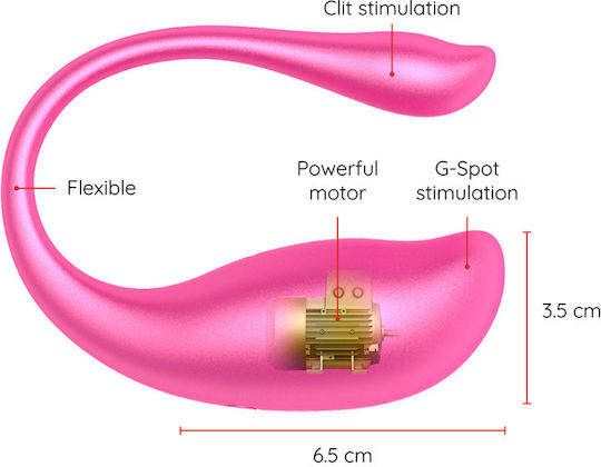 Oninder Δονητής Egg με Remote Control Vibrating Egg Pink
