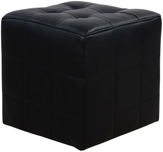 Табуретка Дневна стая Изкуствена кожа Punk Черно 37x37x35бр