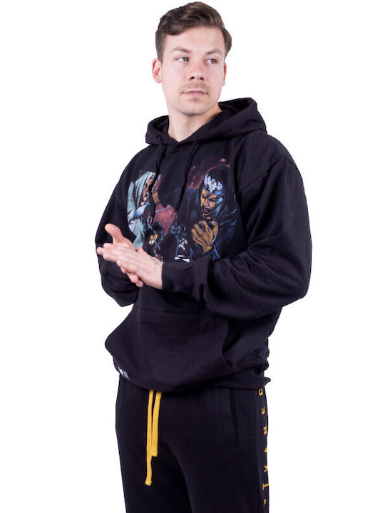 WU WEAR GZA LIQUID SWORDS KAPUZENPULLOVER FB208B SCHWARZ Wu Wear schwarz