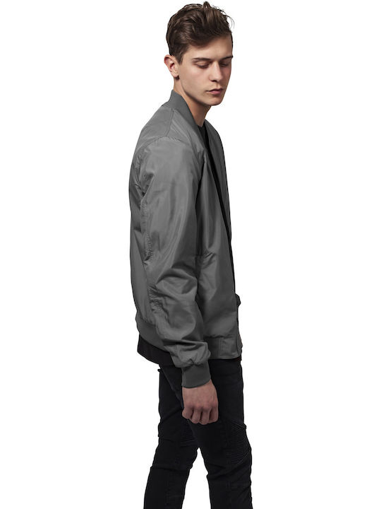 Urban Classics TB1258 Men's Bomber Jacket Dark Grey