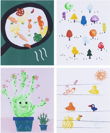 Tooky Toys Боядисване Finger Paint Art Kit за Деца 3+ години+ Години