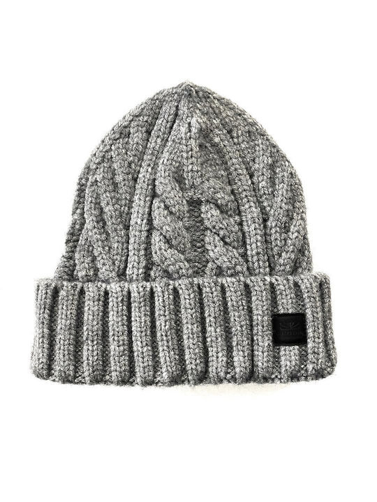Beanie Männer Beanie Gestrickt in Gray Farbe